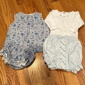 Cute little girl blue outfits - bundle